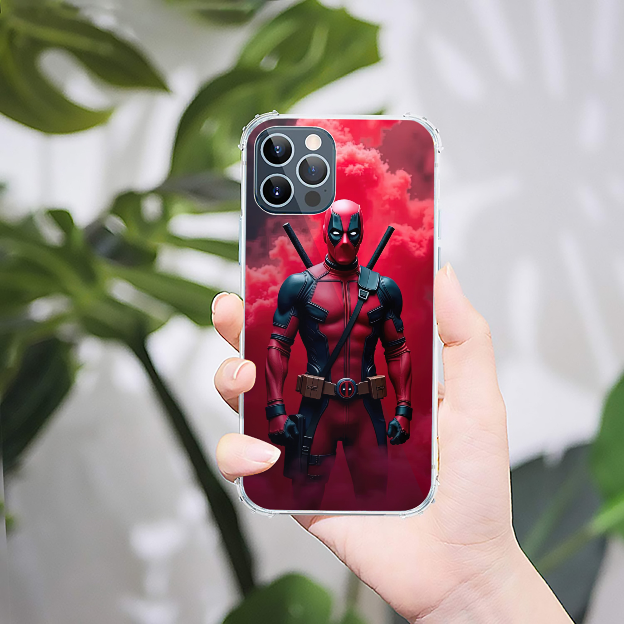 （画像用） Deadpool デッドプール 【iPhone 12シリーズ対応】透明スマホケース（クリアソフトケース）